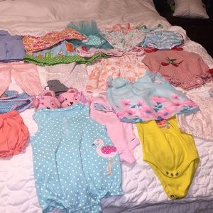34 pieces 0-3&3-6&6 Months girl baby bundle